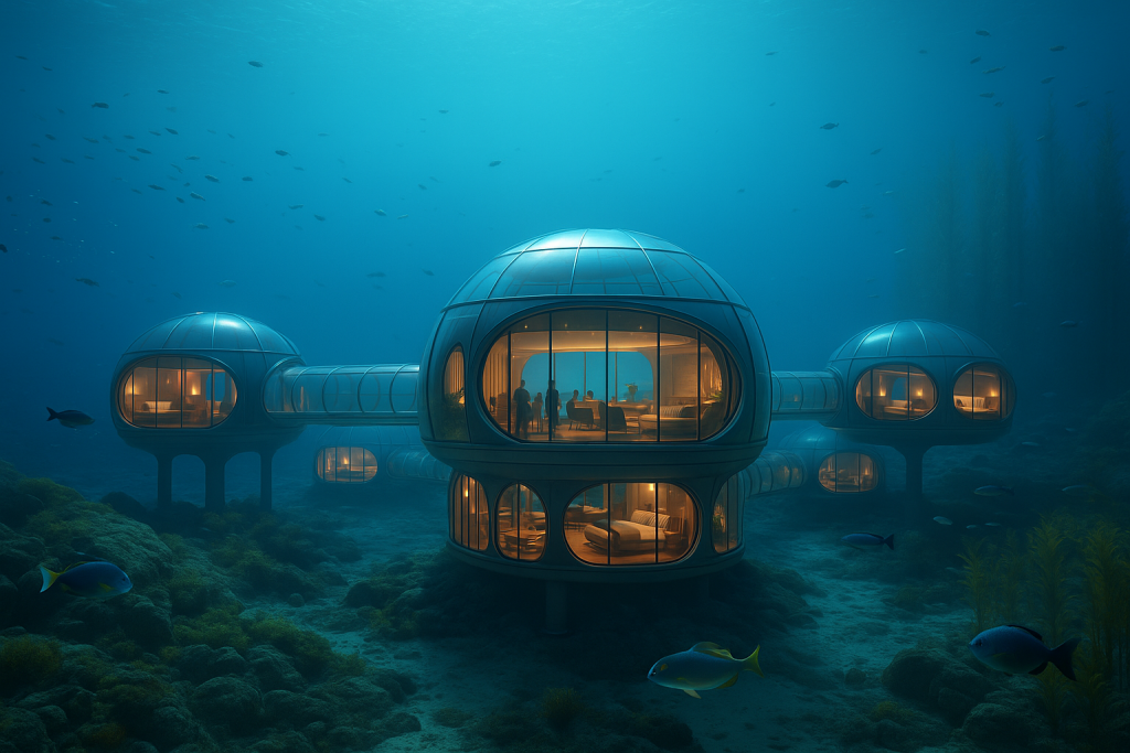 Projet Poseidon, algoculture et hotellerie de luxe sous-marine