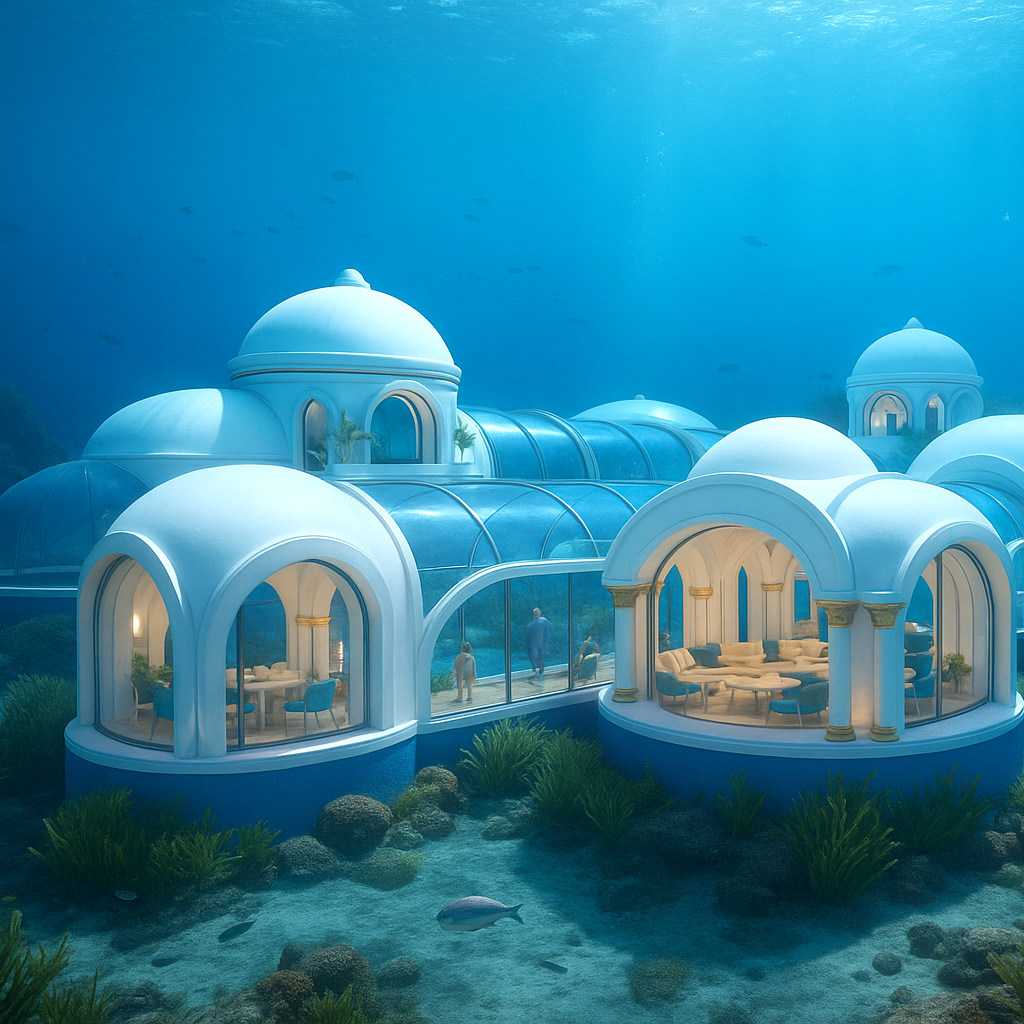 Projet Poseidon, algoculture et hotellerie de luxe sous-marine